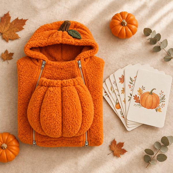 PumpkinPouch™ Baby Carrier – Baby's First Halloween, Made Cozy